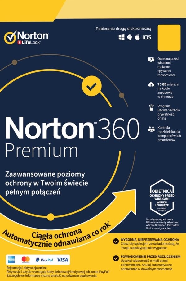 Norton 360 Premium (PC/Android/Mac/iOS)